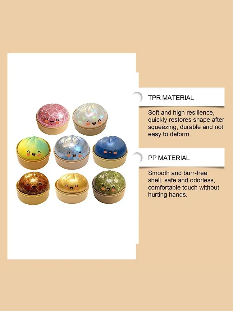 Viral Dumpling Squishy ULTRA RARE Gold Glitter Hidden Edition Dumpling Squishies Squishy Dumpling Slow Rise Stress Relief Soft.