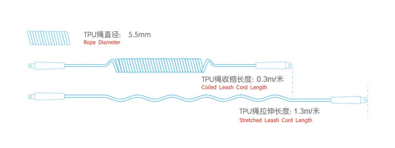 Surfing Safety Handlines TPU Stand up Paddle Surfing Ropes Boat Safety Paddles Surf Accessories for Water Sports