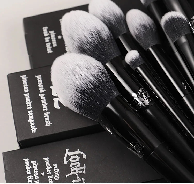 Kat Von D  Makeup Brush Set & Kit Foundation Blush Highlight Concealer Powder Sculpting Eyeshadow Brush KVD Brand Makeup Brush
