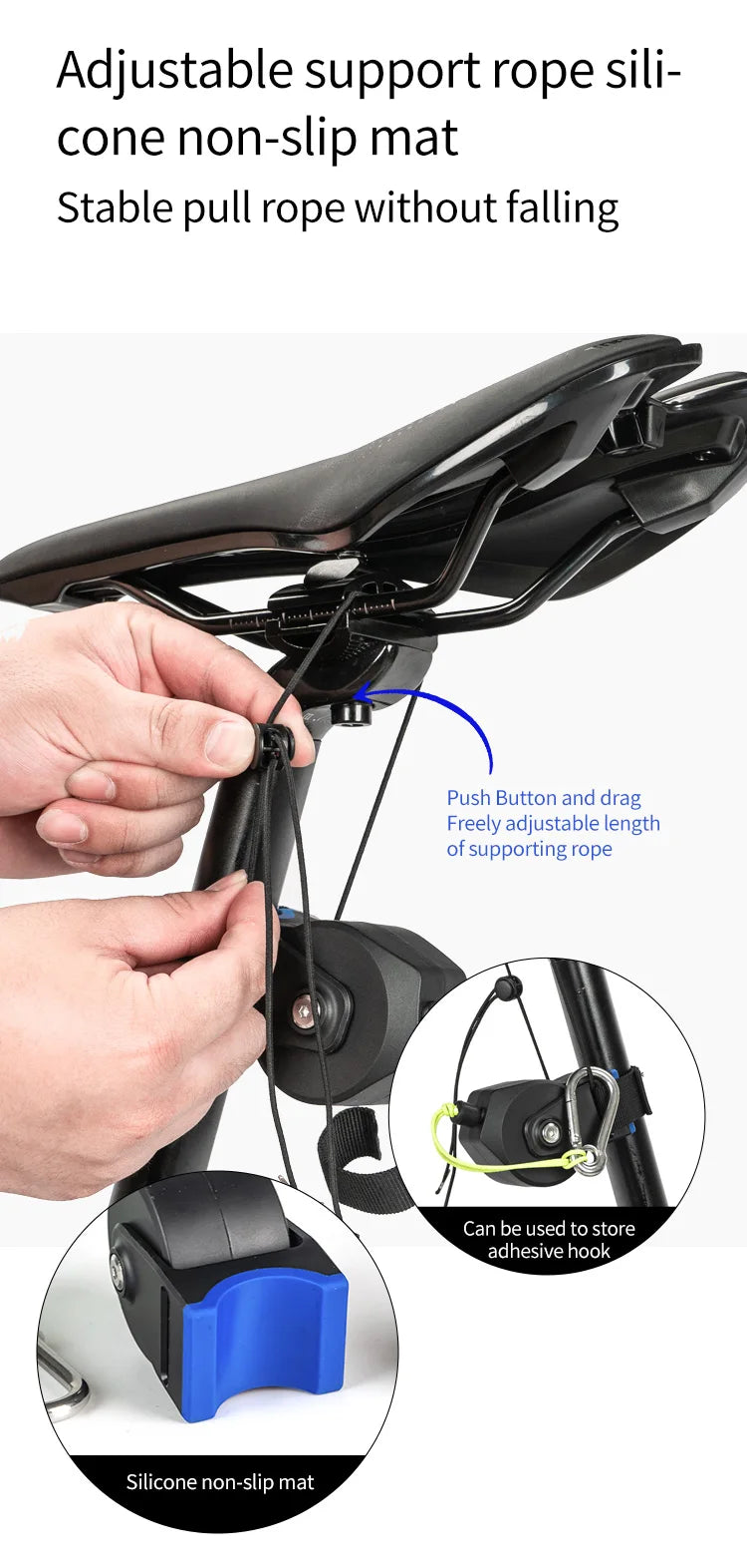 Extendable Bike Trailer - Adult-Accompanied Cycling Elastic Trailer System, TrailerCompatible with Mountain/Road/Electric Bikes,