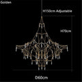 Luxury Chandelier LED Crystal Chandelier Restaurant Modern Light Romantic Living Room Villa Full of Stars Decorative Lighting