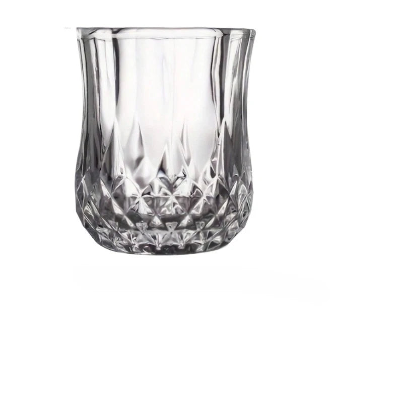 50mL Crystal Cut Glass Cup, Reusable, Suitable For Whiskey & Liquor, Glass Glassware, For Home Bar, KTV