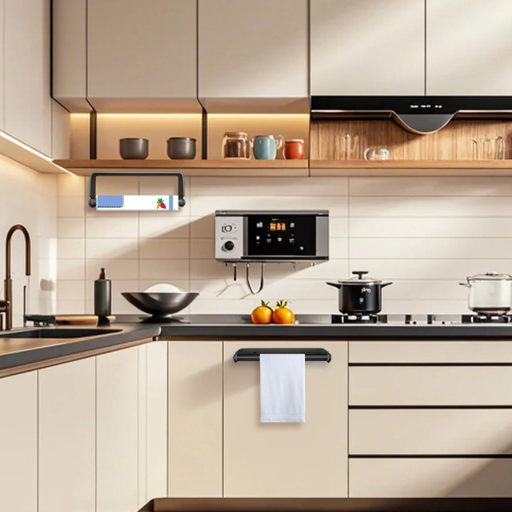 Stainless Steel Kitchen Paper Holder Plastic Wrap Holder Kitchen Accessories Kitchen Paper Dispenser Kitchen Supplies