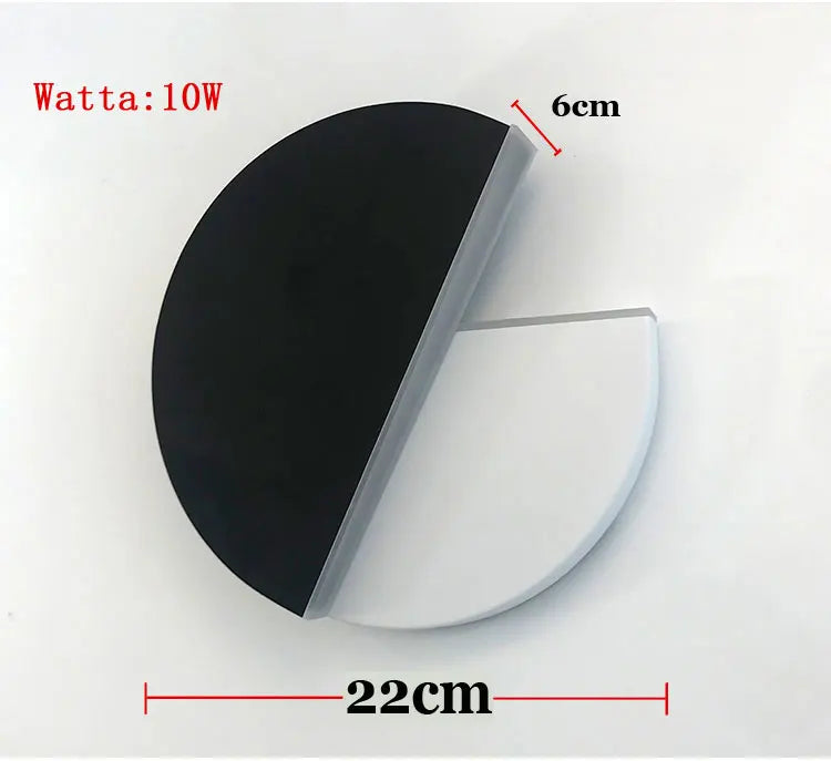 LED Wall Lamp 360 Degree Rotation Adjustable Bedside Lights White Black Creative Wall Light  Modern Bedroom Loft Aisle Lamps