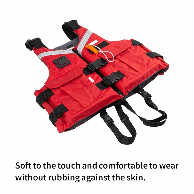 Impact Vest Life Jacket for Adults, Water Sports Life Vests, Surf Lifeguard, Kayaking and Water Sports, Size XXL for 110 kg