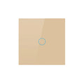 Backlight Panel Touch Switch AC100-240V Led Tempered Crystal Glass Wall Light Sensory Switches 1/2/3 Gang Interruttore
