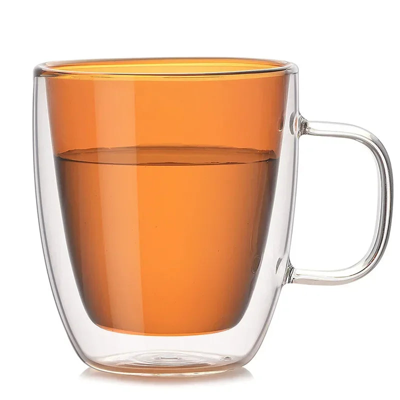 Whiskey Beer Glasses, Multi-color Wine Glass, Tea Cup, Coffee Cups, Cocktail Holder Mug, Double Wall Mugs, Wineglass for Vodka