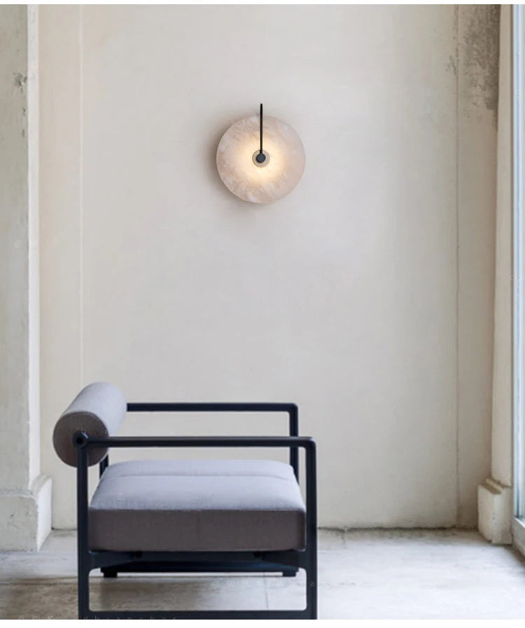 Modern Marble Led Wall Lamps Surface Mounted Led Wall Light Sconces Black Lighting Fixture Decoration Bedroom Foyer Loft Lamps