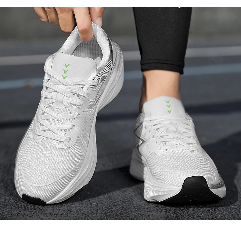 Running Shoes Carbon Board Speciality Marathon Men Sports Breathable Lightweight Women's Comfortable Athletic Nonskid Sneakers