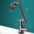 Mechanical Arm Universal Faucet Bathroom Kitchen Splashproof Faucet Bathroom Countertop Basin Hot and Cold Tap Faucet Accessorie