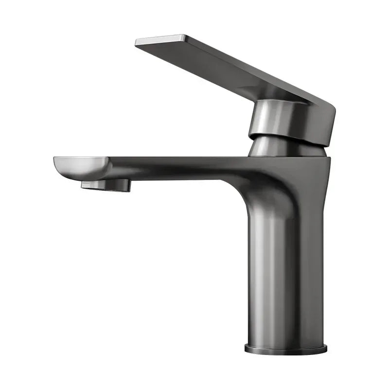 Stainless Steel Hot and Cold Water Faucet for Bathroom Sink, Washbasin, Countertop, Household Stainless Steel Basin Faucet