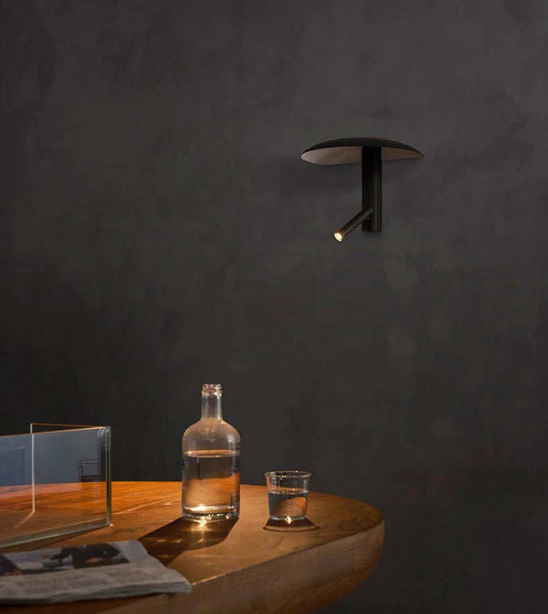 New Style Black Orange Beige Metal Wall Light With Switch 3000K Mushroom Bedroom Dining Room Shop LED Rotatable Dropshipping