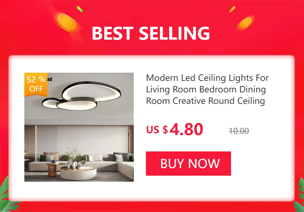 Modern Round LED Ceiling Light with Adjustable Brightness for Living Room Bedroom Dining Room Home Decor Lusters Luminaires