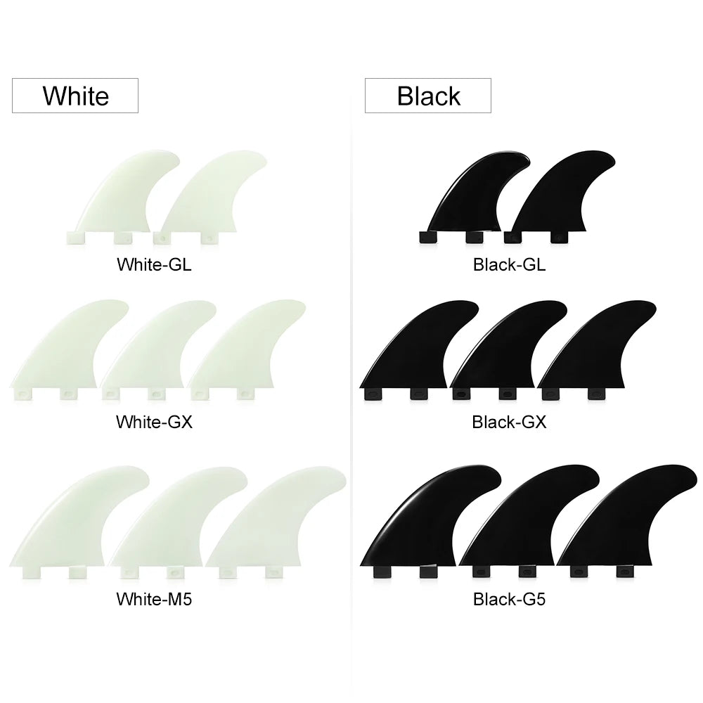 2/3Pcs Surfboard Fin Thrusters Fins Fiberglass Nylon Surf Fins GX/M5/G1/G3/G5/G7 Tri Fin Fins Thruster Fins