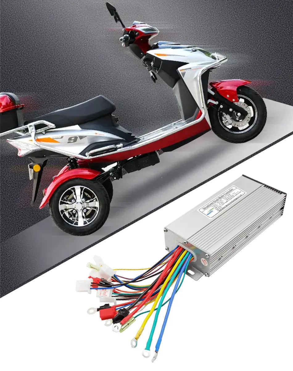 36V 48V 60V 72V 500W 30A E-Scooter Brushless Motor Drive Universal Dual Mode Controllerfor Electric Motorcycle Bicycle Repair