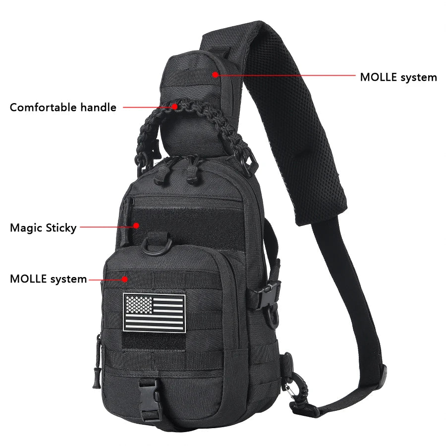 Outdoor Sports Multi functional Chest Bag Lightweight and Large Capacity Running Fitness Travel Portable Chest Backpack