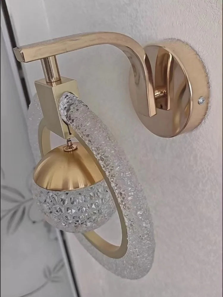 Light Luxury Led Wall Lamp Home Decoration Bedroom Bedside Lamp Living Room Hotel Dining Room Background Staircase Wall Lamp