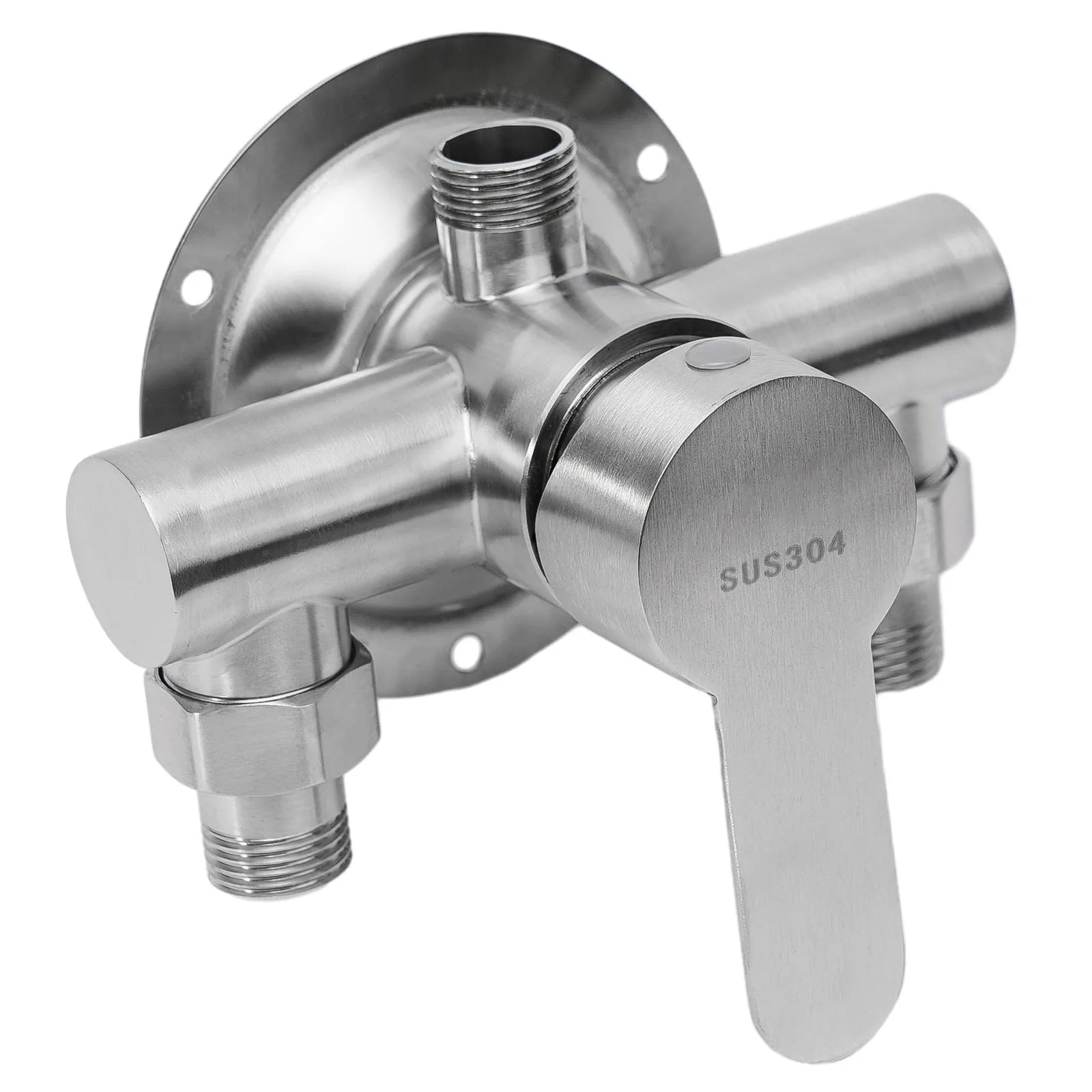 Stainless Steel Shower Faucet Hot And Cold Water Mixer Wall Mounted Metal Handle Water Mixer Valve Faucet Shower Tap