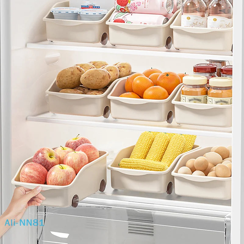 【N】Kitchen Sundries Storage Case With Wheels Seasoning Bottle Jar Storage Container Kitchen Closet Organizer