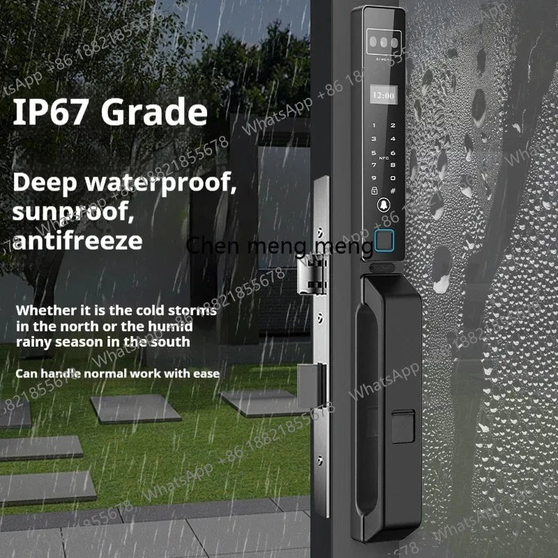 Standard Version Smart Lock  Aluminum Fully Automatic Fingerprint Face Recognition Palmprint Unlock