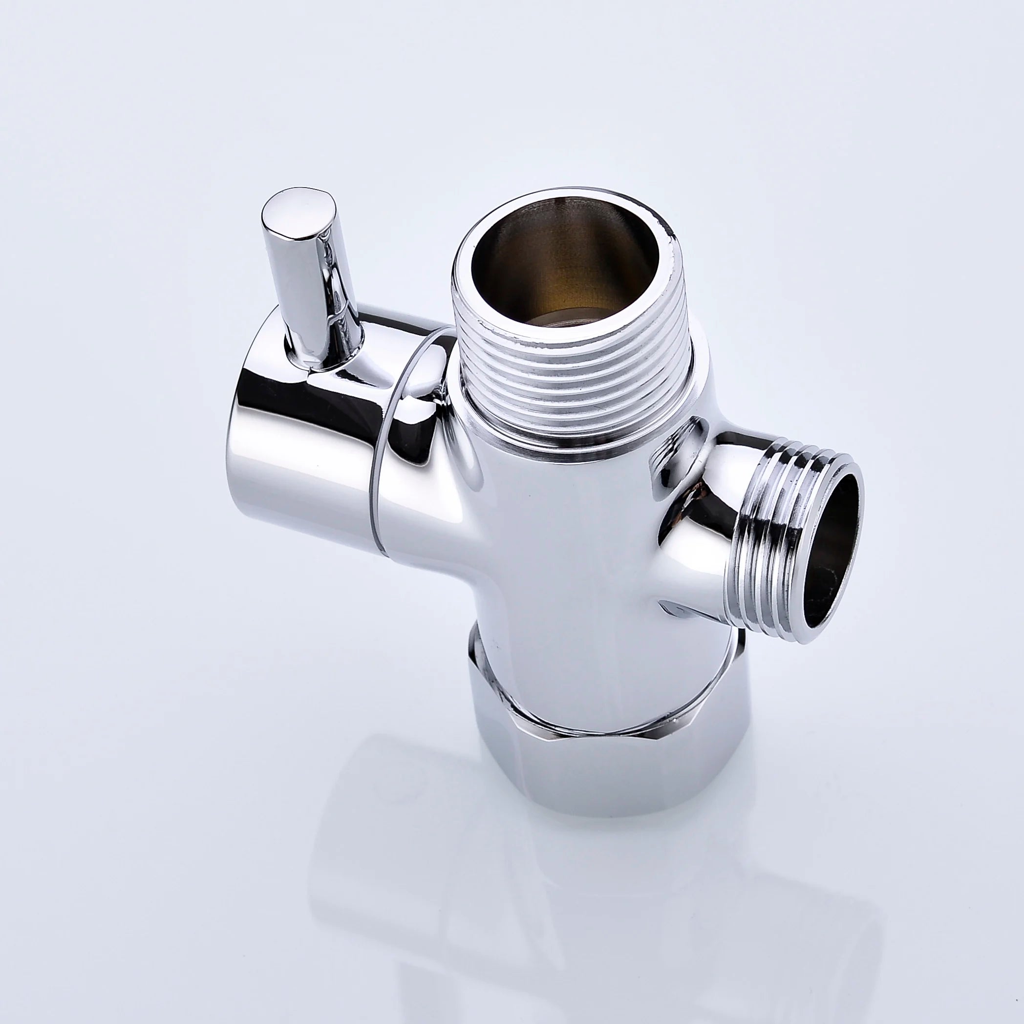Metal 3 Way Shower Head Diverter Valve G1/2 Three Function Switch Adapter Connector Head Faucet Bathroom Accessories