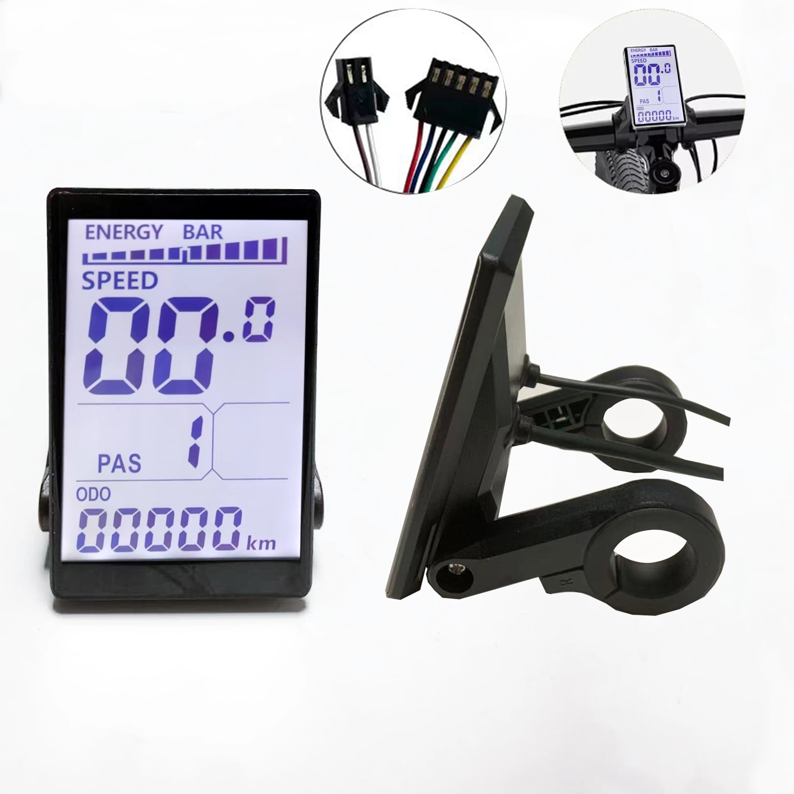 Sine Wave Dual Drive Brushless Motor Controller 25A+25A 500W+500W 36V 48V with M5 LCD Display UART No.2 for Two Motor e-bike