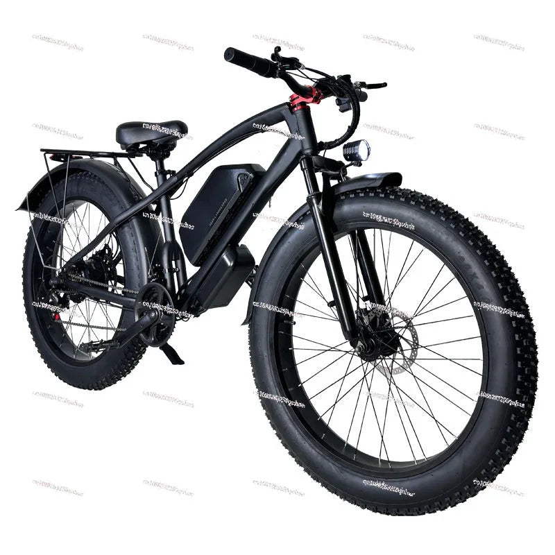 Electric bicycle 25km/h 48V lithium battery mountain bike adult lithium battery 26 inch two-wheeled battery car