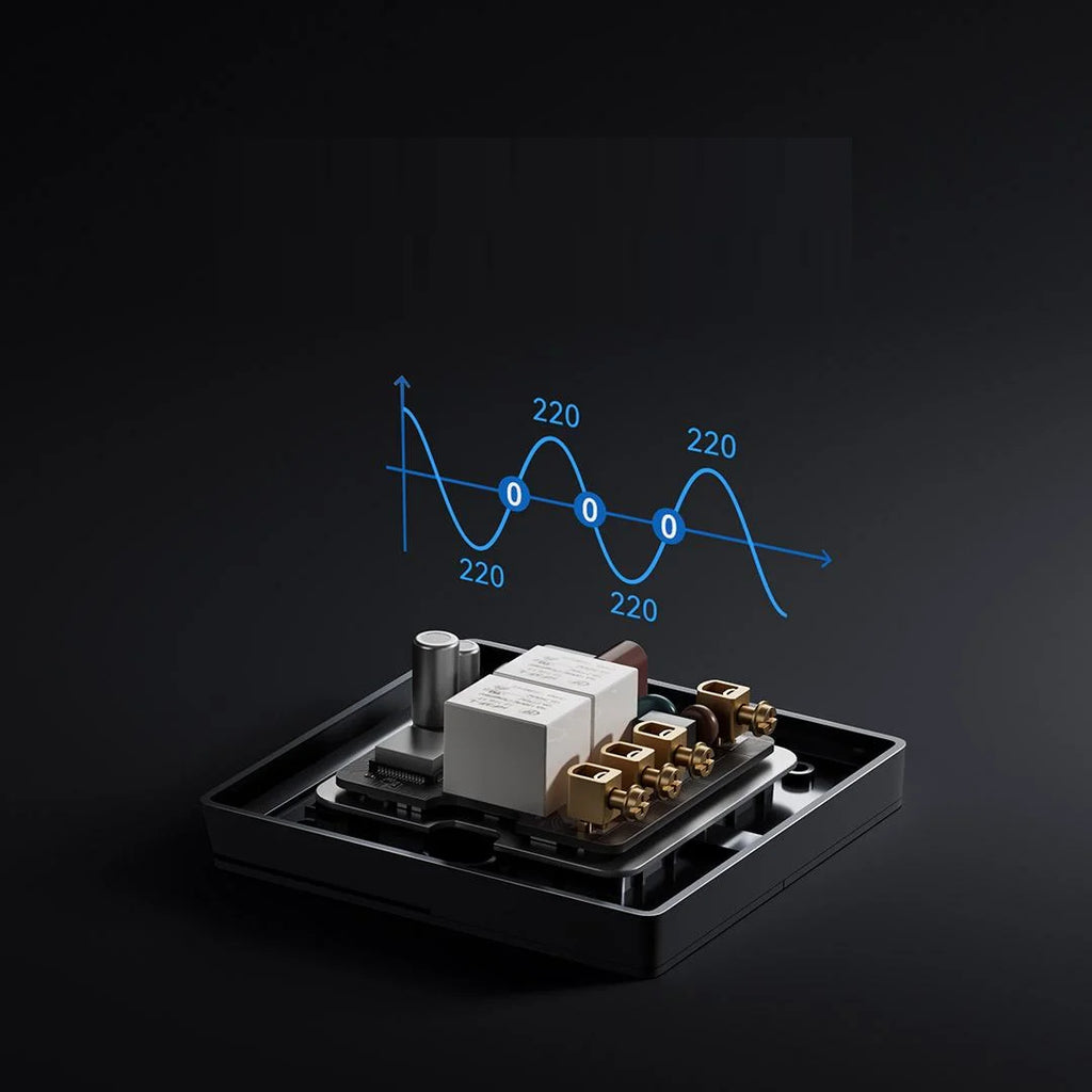 Xiaomi Smart Wall Switch Single Double Triple Key Dual Control Live&Neutral Line Work for Smart Light Mi home App