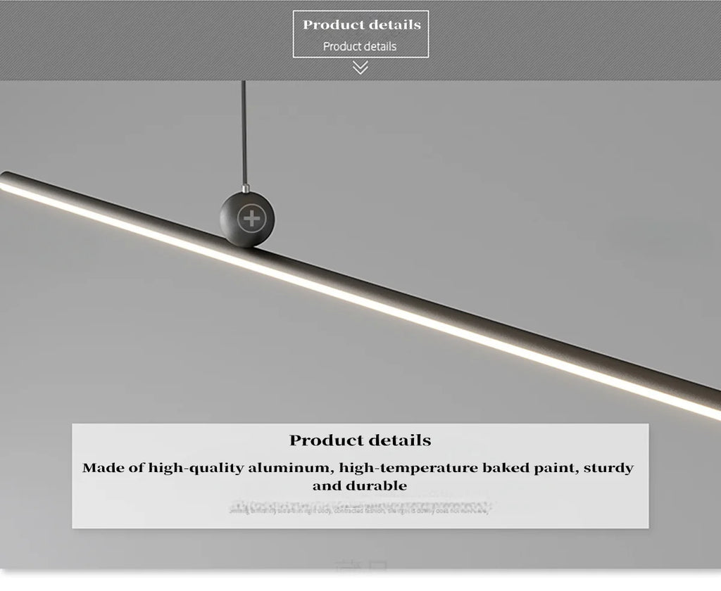 Modern Minimalist Led Pendant Light Minimalist Strip Light Home Decoration Living Room Bedroom Dining Room Light Bar Lighting