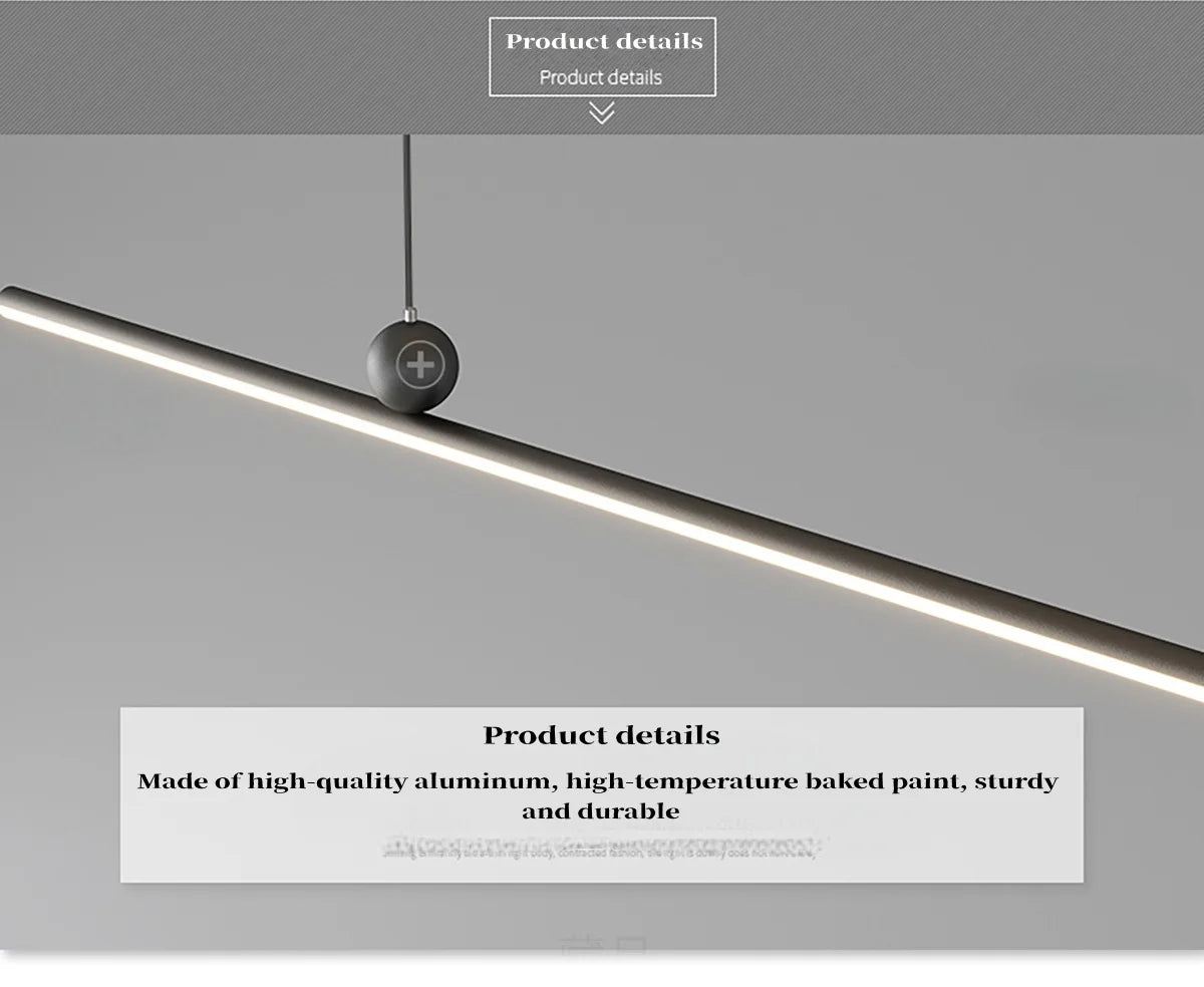 Modern Minimalist Led Pendant Light Minimalist Strip Light Home Decoration Living Room Bedroom Dining Room Light Bar Lighting