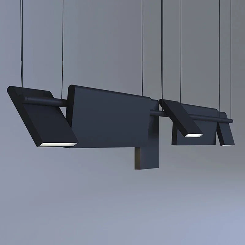 Modern Rotatable Led Chandelier Lighting Living Dining Room Pendant Lamp Home Decor Bar Office Reception Hanging Light Luminaire