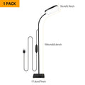 Modern LED Floor Lamp Bright 18W Sofa Reading Lamps for Lash Extensions Dimmable Modern Standing Light Adjustable Gooseneck