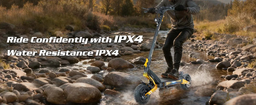 Foldable Electric Scooter for Adults, Motor 3000W*2, 50V 23Ah Battery, Long Range 50-70 Miles, 10" Off-Road Tires, High Power Commuter Scooter