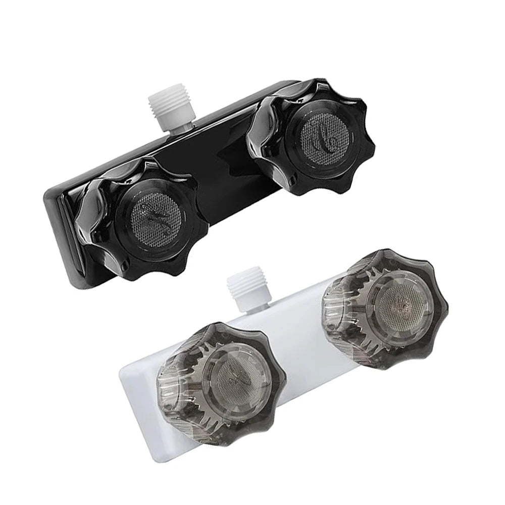 4 Inch RV Camper Faucet Mixing Valve Hot and Cold Bathroom Shower Switch with Water Supply Motorhome Travel Trailers B09JZGH72T