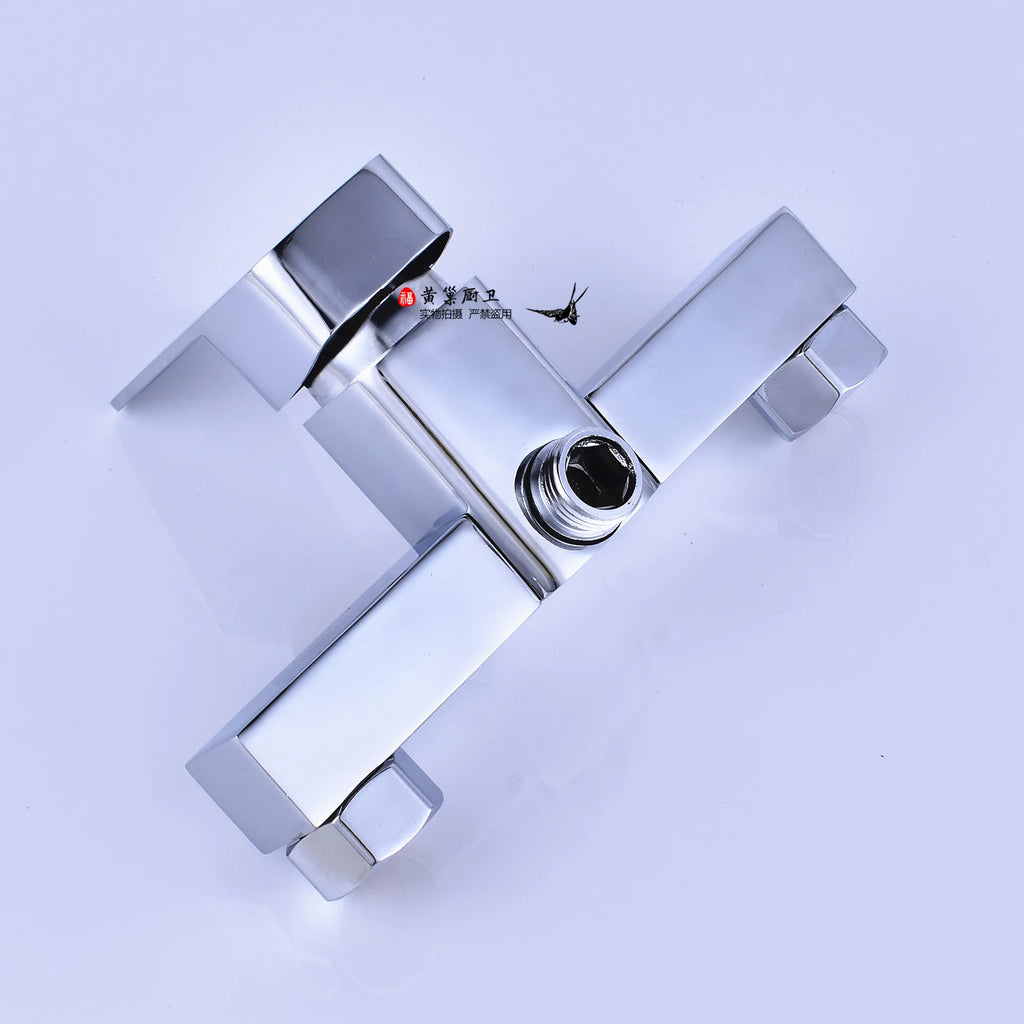 Brass Shower Faucet Mixer Valve Set with Shower Head and Hidden Switch for Bathroom Hot and Cold Water Tap  Bath