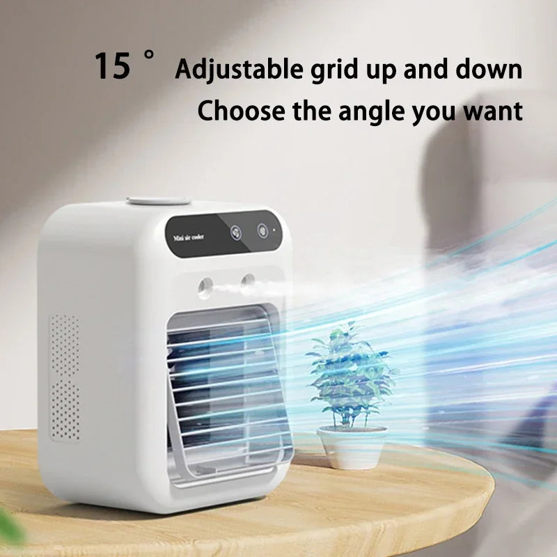 Air Cooler Humidifier Fan 2 Gear Air Conditioner Small Fans Portable USB Chargeable Spray Fans For Office Dormitory Room