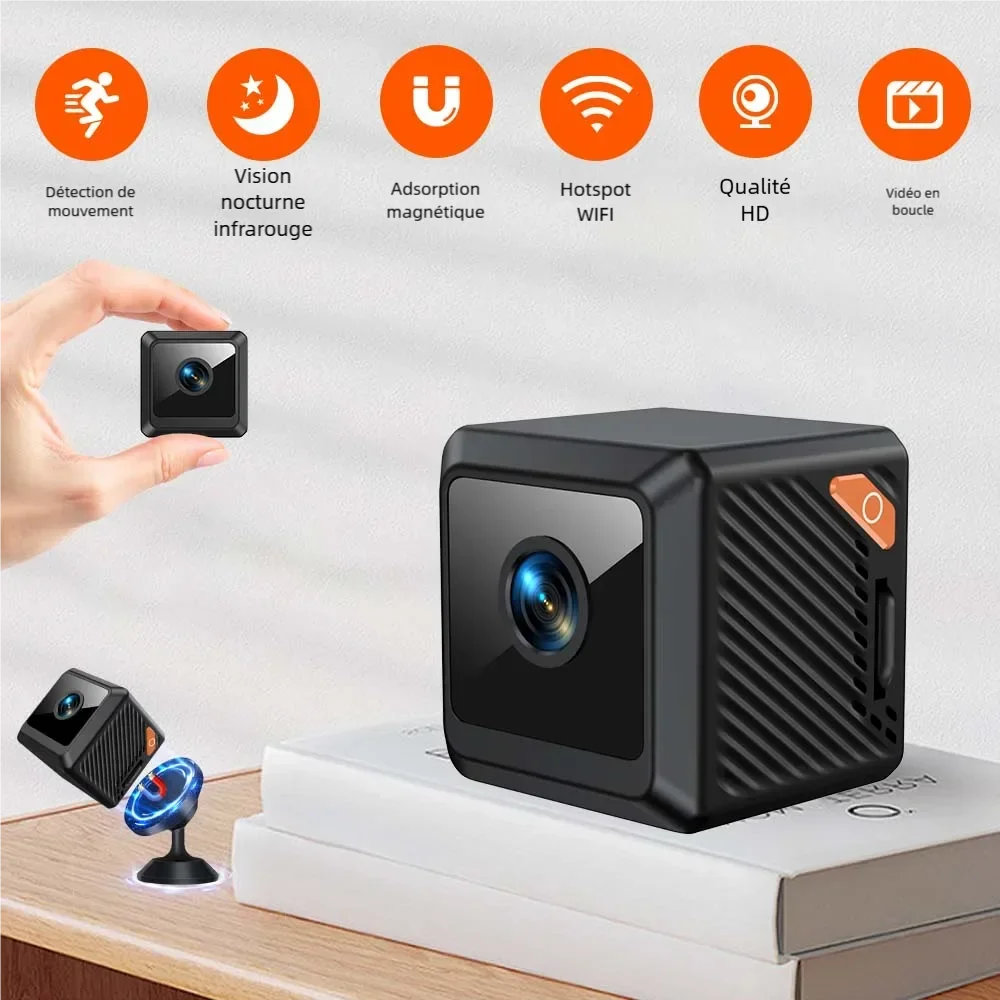 W02 1080P Mini Security Protection Home Night Vision Surveillance Outdoor Camping WIFI Subminiature Smart Home Camera Cctv Video