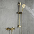 Tuqiu Brushed Gold Bathroom Shower Faucet Set Wall Mounted Shower Faucet, Bathroom Cold and Hot Bath and Shower Mixer Taps Brass