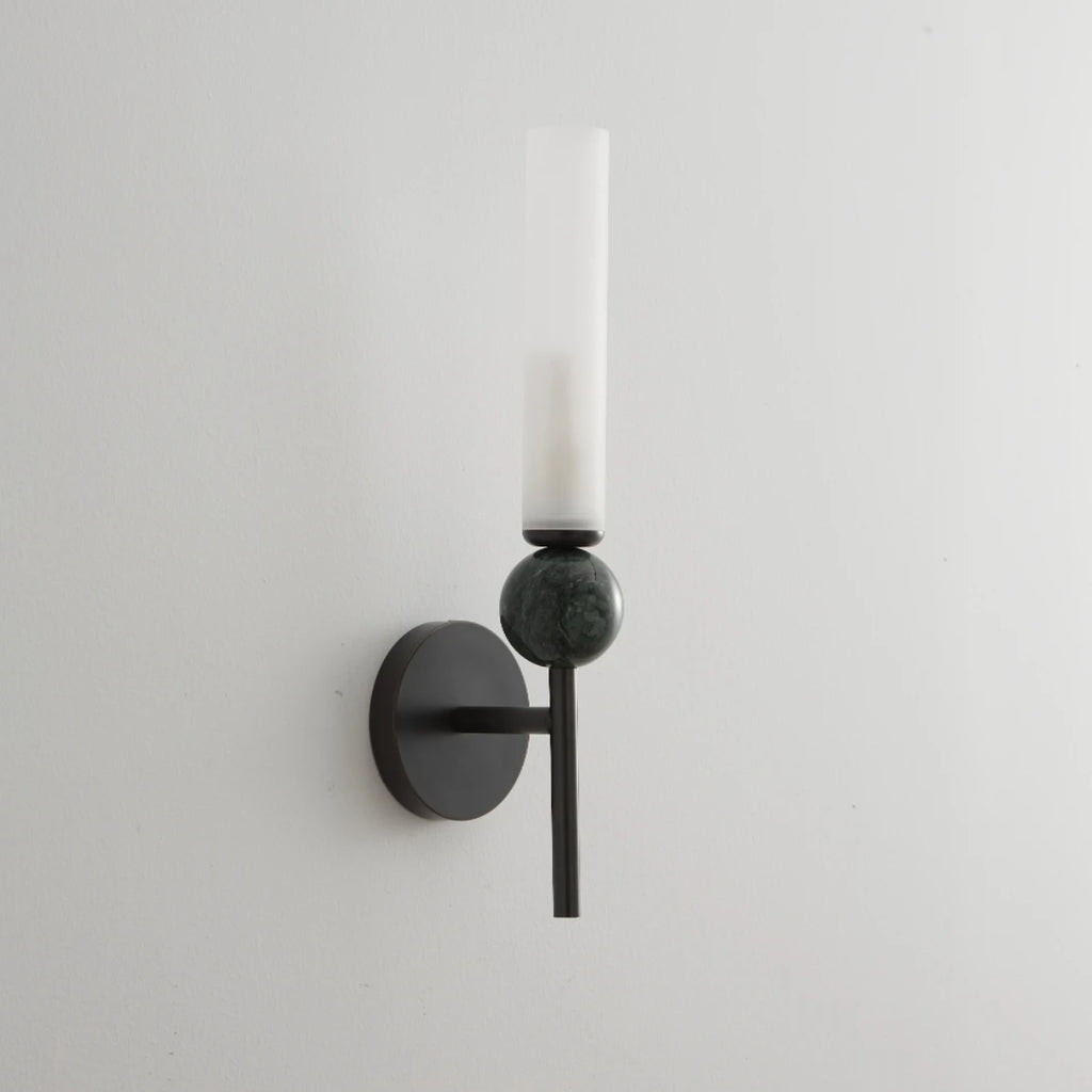 Modern modern wall lamp candle wall lamp copper base glass shade lighting decoration home for living room