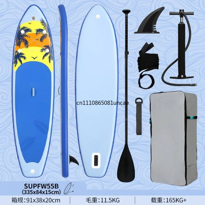 Inflatable Stand Up Paddle Board SUP Beginner Water Surfing Skid Board Outdoor Water Sports Equipment