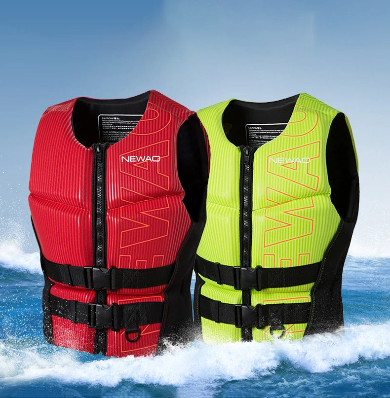 Life Vest for Adults CE Approved Jet Ski Kayak KiteSurf Excellent Quality Neoprene Life Jacket Raft Drift Wakeboard Life Jacket