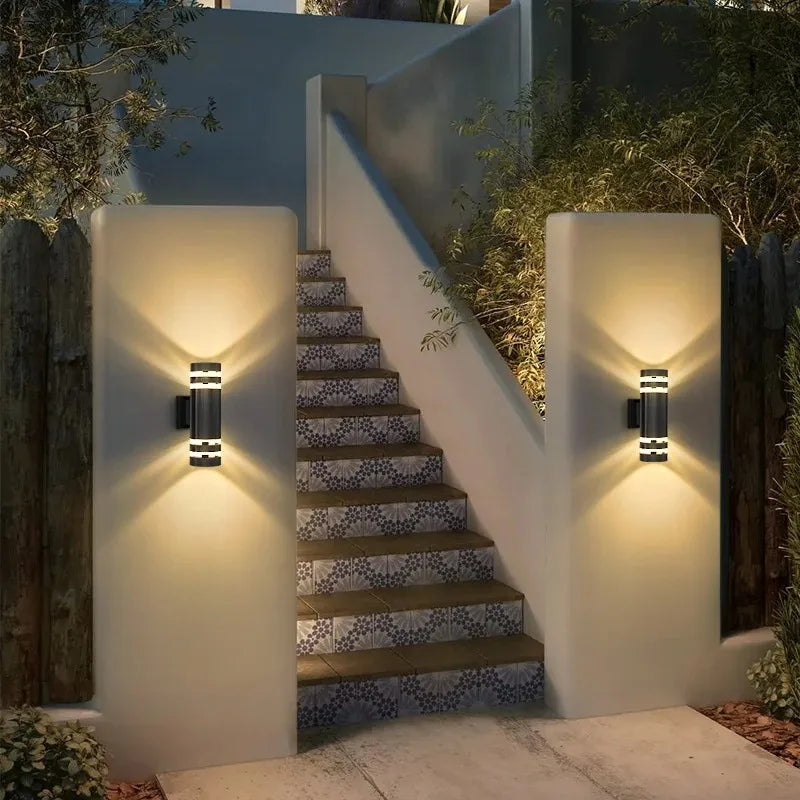 Street Wall Light Outdoor Waterproof LED E27 Bulb External Facade Decor Stairs Lights Entrance Fixture Home Decorative Lamp Wall