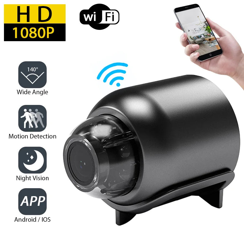Mini Monitoring Camera 1080P Wireless Night Vision Motion Camera Detection Video Camera Home Security Camcorder Audio Recorder