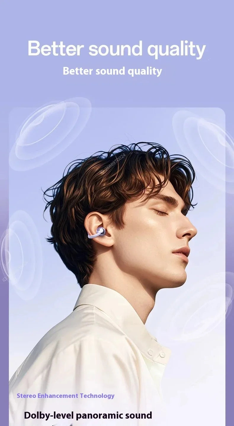 Wireless Bluetooth Earphones Clip-on Q71 Earphone High Sound for Xiaomi Earbuds Led Display Headphones Music Sports Headset