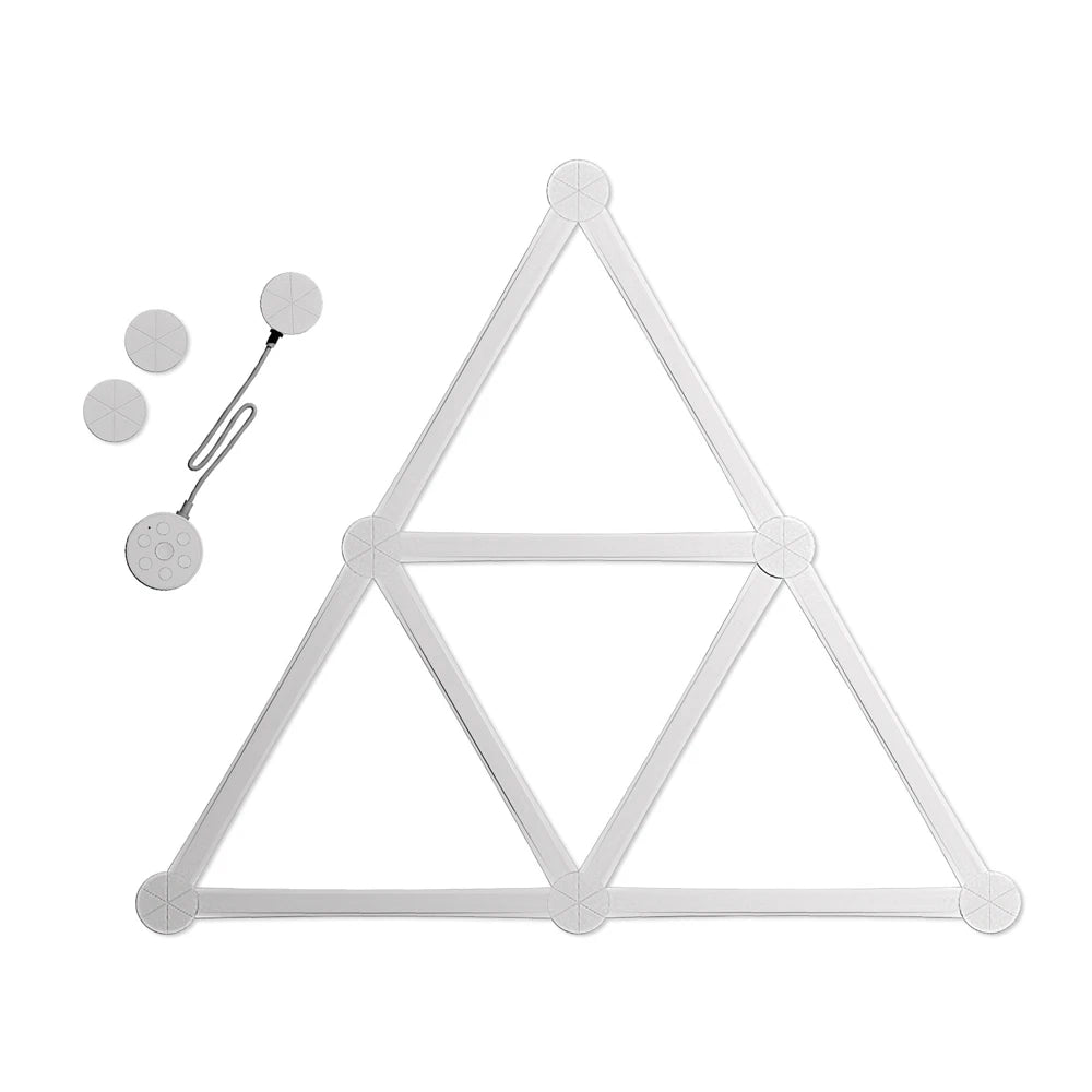 Smart WiFi Splicing Wall Light RGBIC Wall DIY Decorative Ambiance LED Night Light Dimmable For Game Room Bedroom TV Decoration