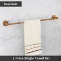 Single Towel Bar Rack Wall Mount Bathroom Round Towel Bar Heavy Duty Hand Towel Holder Kitchen Towel Rod  Stainless Steel Chrome
