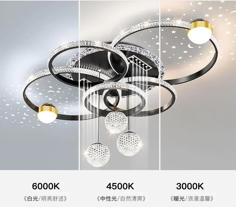 Modern Light Luxury Master Bedroom Pendant Lamp LED Creative Restaurant Lamp Villa Bedroom Interior Decoration Lighting Fixtures