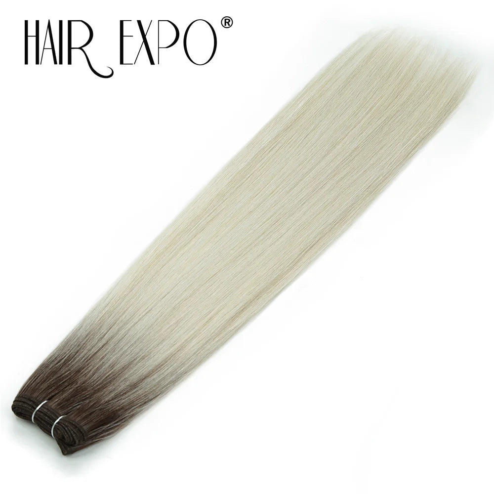 26" Bio Straight Hair Bundles Natural Soft Heat Resistant Fiber Synthetic Fiber Hair Extensions Protein Straight Hair Weave