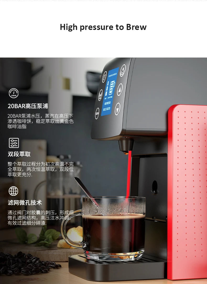 Longbank Multi-capsule Coffee Machine Automatic