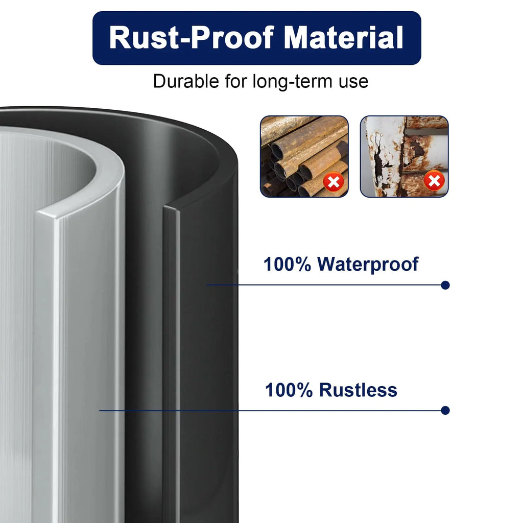 Stainless Steel Standing Toilet Set, Toilet Paper Holder with Toilet Brush for Bathroom Storage